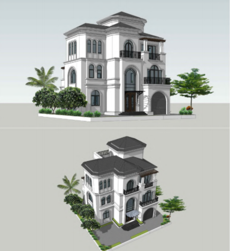 Phối cảnh biệt thự đơn lập dự án Vinhomes Vũ Yên