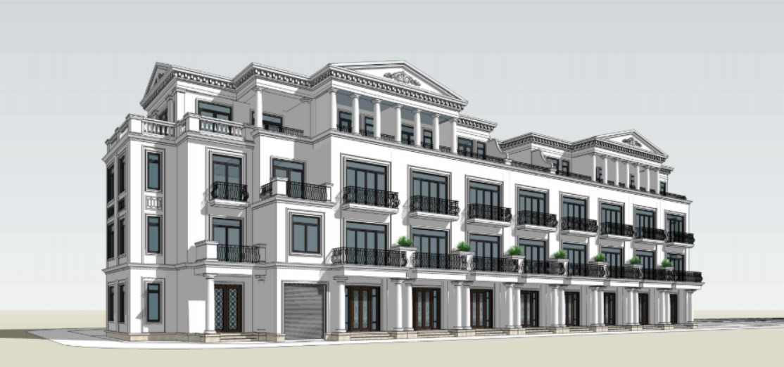 Phối cảnh biệt thự liền kề dự án Vinhomes Vũ Yên