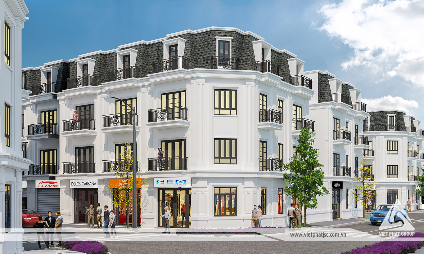 Phối cảnh nhà liền kề dự án Việt Phát South
