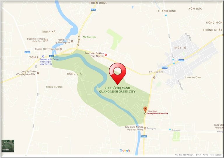 Vị trí dự án Khu đô thị Quang Minh