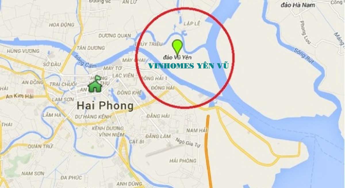 Vị trí dự án Vinhomes Vũ Yên