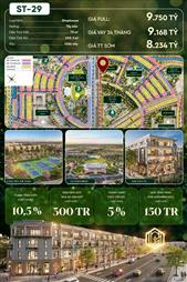 Shophouse ST-29 – Giá hiếm dưới 9 tỷ | Sát công viên – Kinh doanh đỉnh cao 