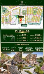 🏡  ĐLBM-69 🍀 🍀 🍀 Cơ hội đầu tư vàng – Vị trí kim cương trên Đại lộ Bình Minh