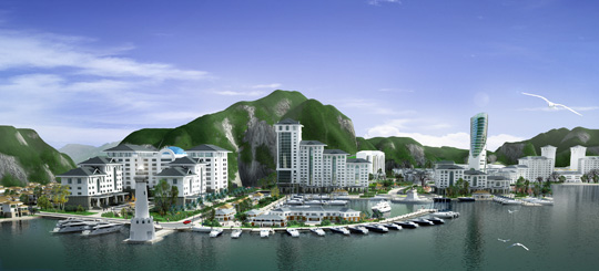 Bến thuyền dự án Cát bà amatina