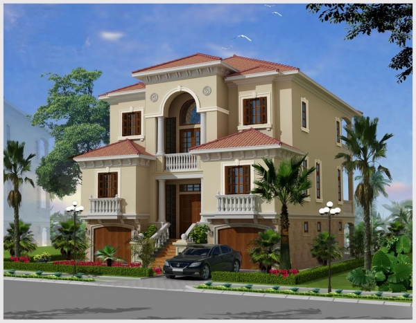Thiết kế biệt thự đảo nhân tạo Hoa Phượng