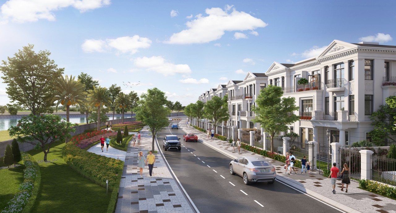 Phối cảnh Biệt thự song lập khu đô thị Vinhomes Marina