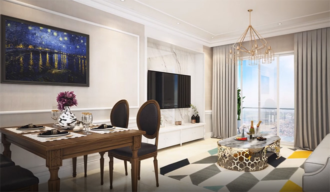 Phối cảnh căn hộ tại chung cư Minato