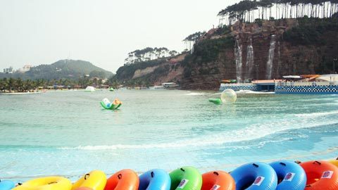 hồ bơi lọc nước biển dự án Hòn dấu Resort