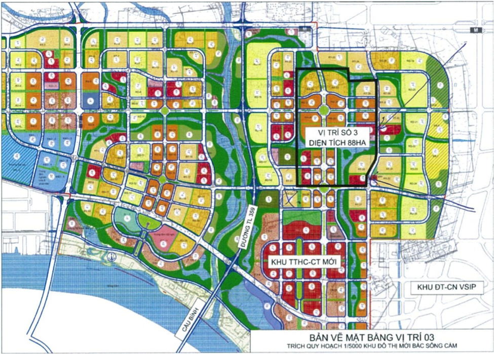 Mặt bằng dự án Hoàng Huy New City