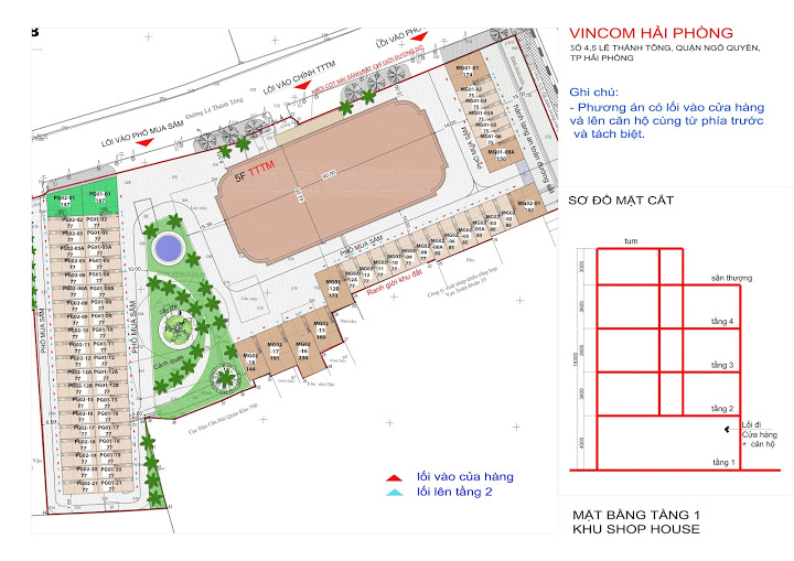 Mặt bằng dự án Vincom Lê Thánh Tông