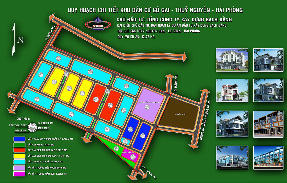 Mặt bằng khu đô thị Gò Gai
