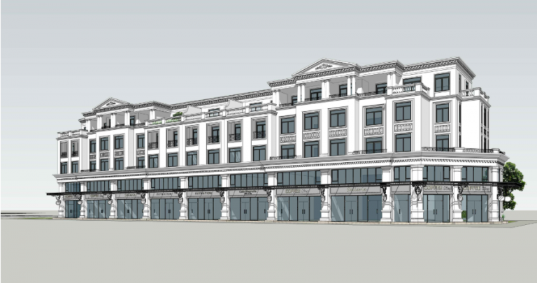 Phối cảnh shophouse dự án Vinhomes marina