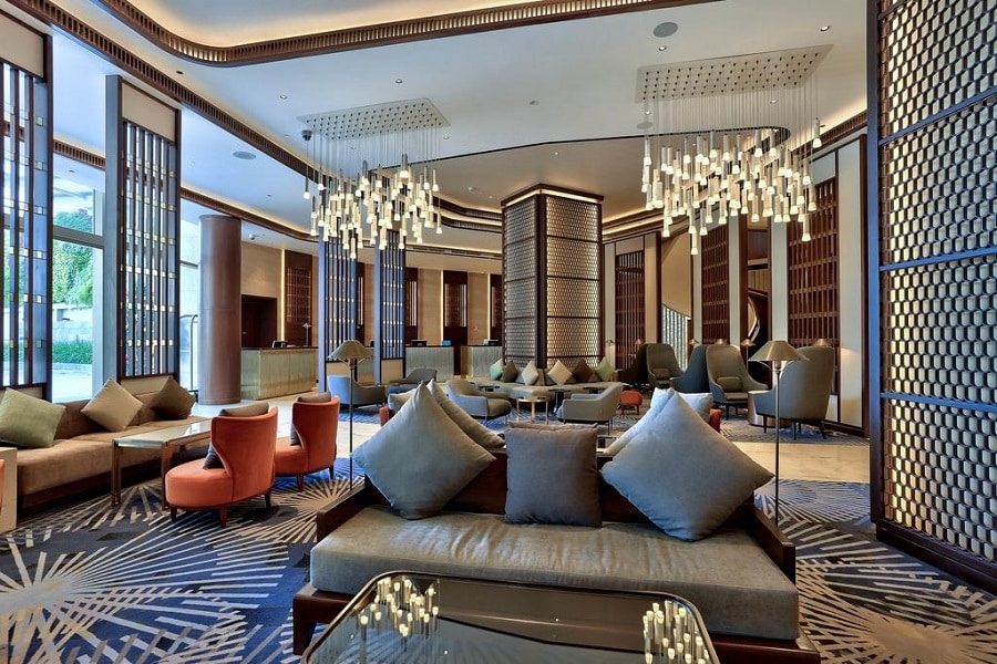 Phối cảnh sảnh khách khách sạn Hilton Hải Phòng