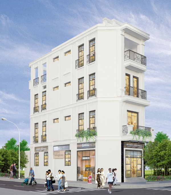 Thiết kế shophouse Bạch Đằng Luxury