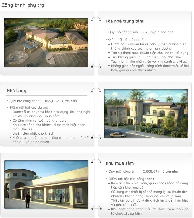 Tiện ích dự án Sông giá resort complex