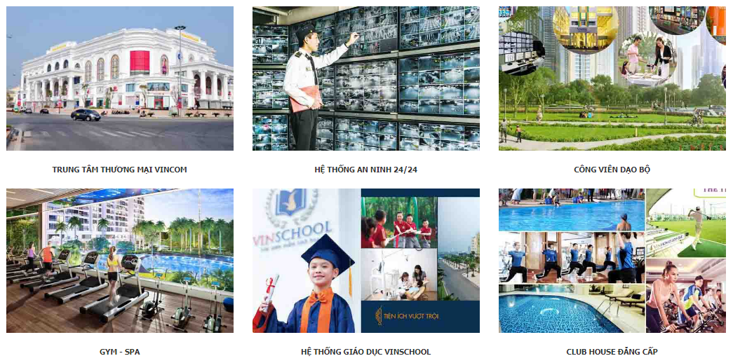 Tiện ích dự án Vinhomes Cầu Rào 2