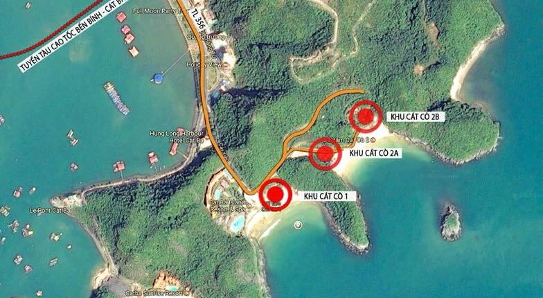 Vị trí dự án Flamingo Cat Ba Beach Resort