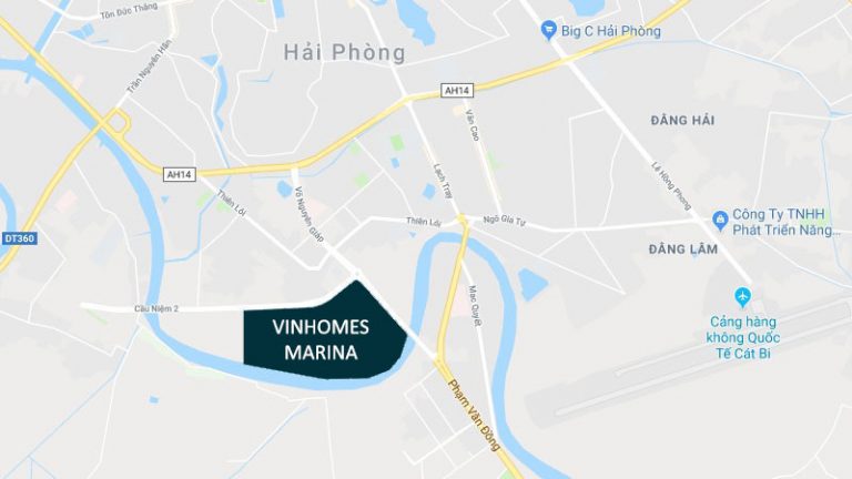Vị trí Vinhomes Marina Cầu rào 2