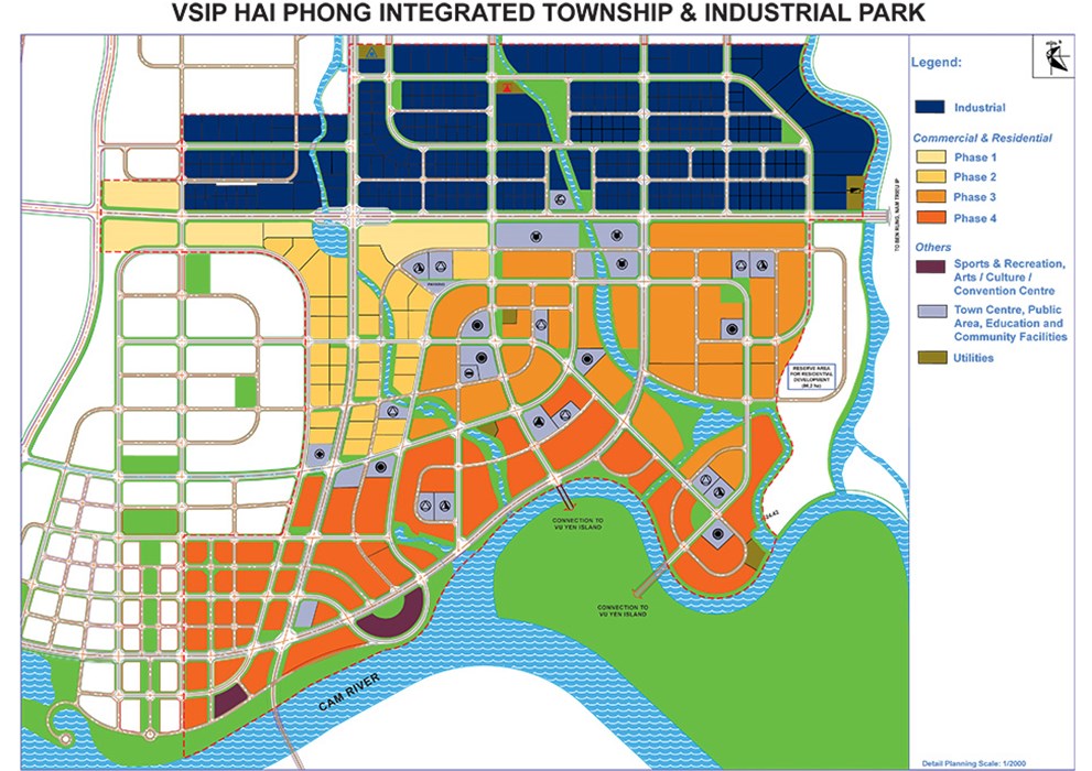 mặt bằng khu đô thị vsip hải phòng
